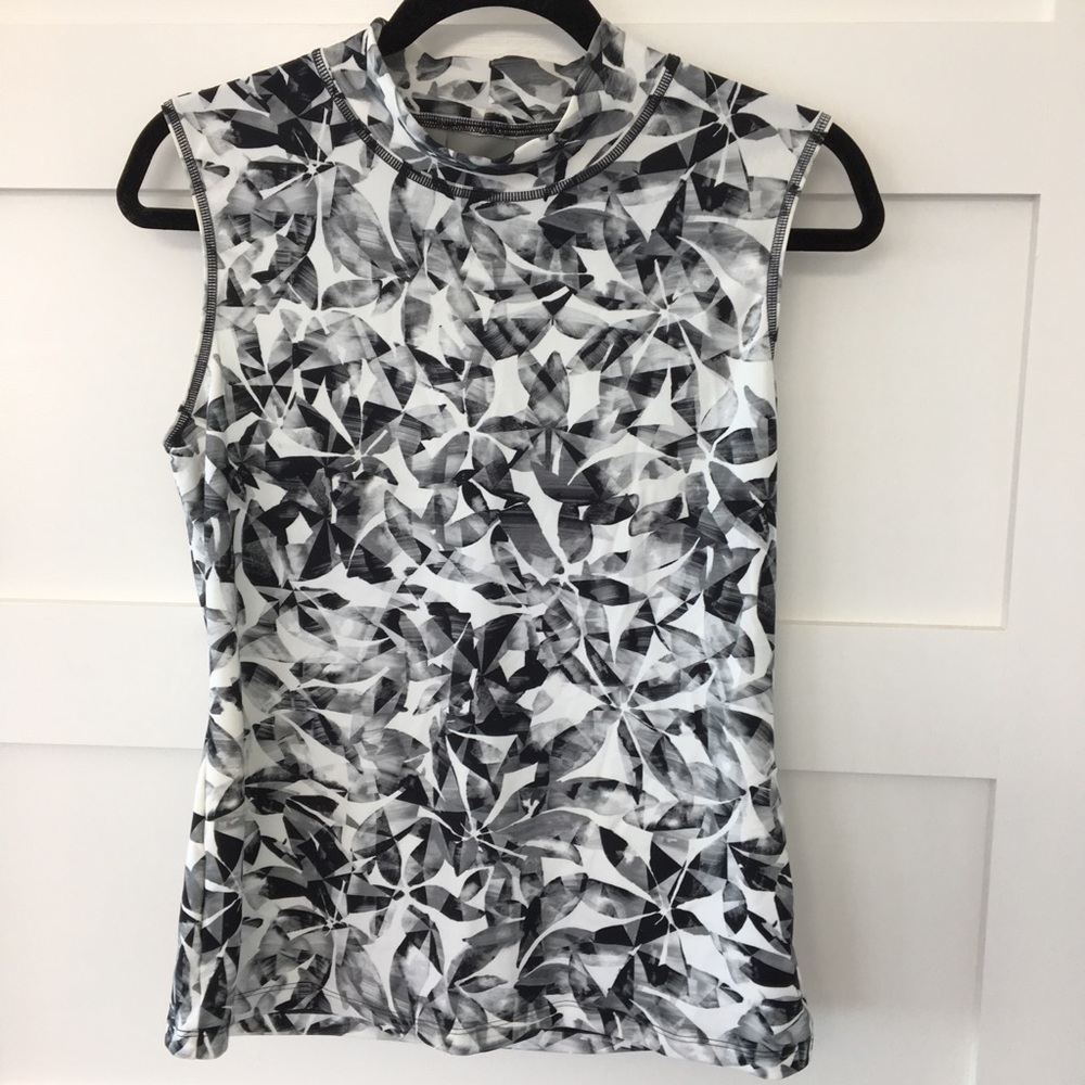 Athleta high neck rashguard swim top